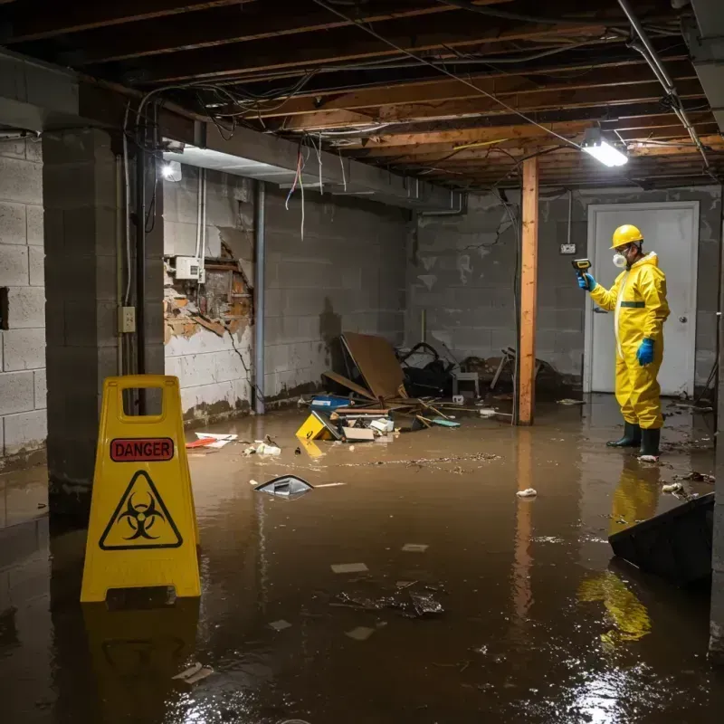 Flooded Basement Electrical Hazard in Callahan County, TX Property