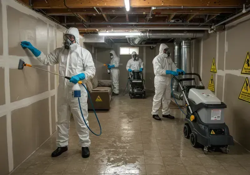 Basement Moisture Removal and Structural Drying process in Callahan County, TX